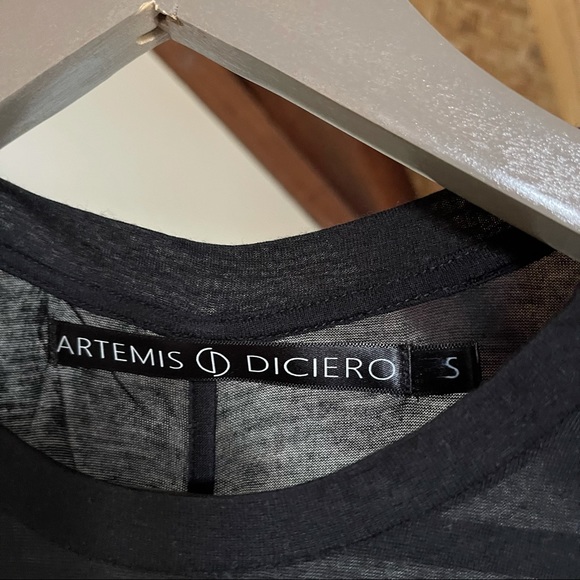 ARTEMIS DICIERO Black Frankie Tee - Picture 3 of 9